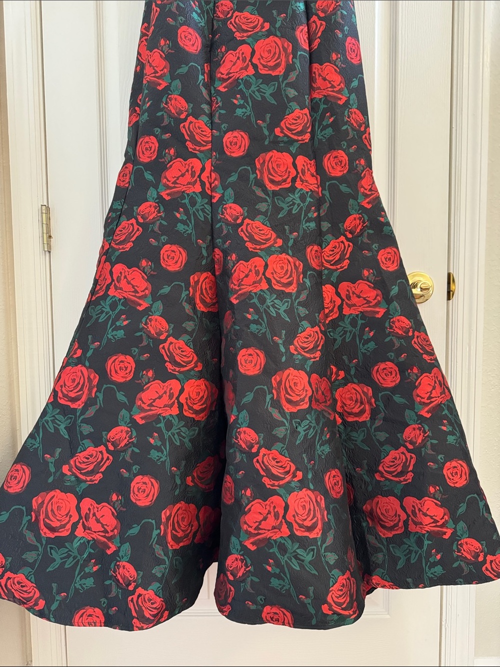 Mac Duggal 27679 Black Strapless Floral Brocade Mermaid Gown Size 6 NWT - Picture 10 of 13